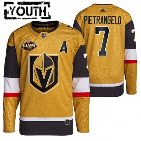 Vegas Golden Knights tröja Alex Pietrangelo 7 2022 NHL All-Star Gold Authentic - NHL Tröjor Barn